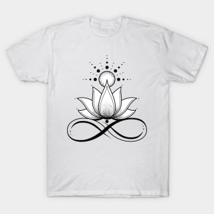 Lotus flower & infinity sign T-Shirt